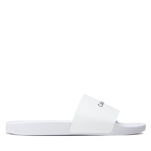 Mules / sandales de bain Calvin Klein Jeans Pool Slide HM0HM00455 Blanc - Chaussures.fr - Modalova