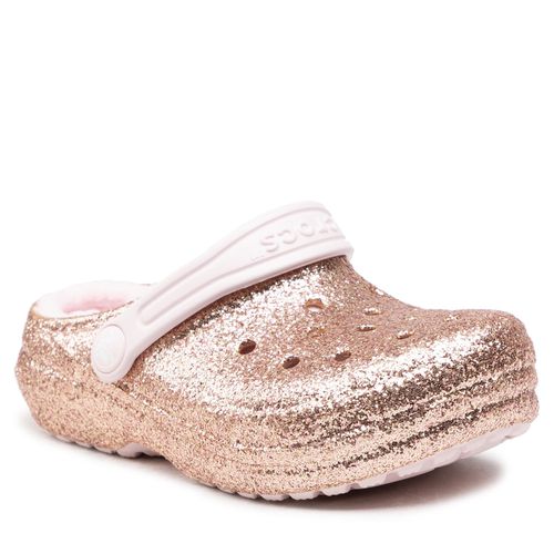 Mules / sandales de bain Crocs Classic Lined Glitter Clog K 207462 Gold/Barely Pink - Chaussures.fr - Modalova