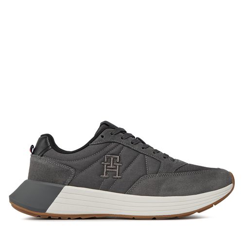 Sneakers Tommy Hilfiger Classic Elevated Runner Mix FM0FM04876 Dark Ash PTY - Chaussures.fr - Modalova