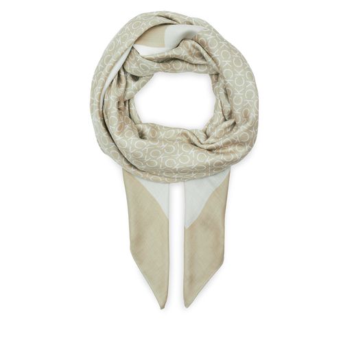 Foulard Calvin Klein Logo K60K610227 Beige - Chaussures.fr - Modalova