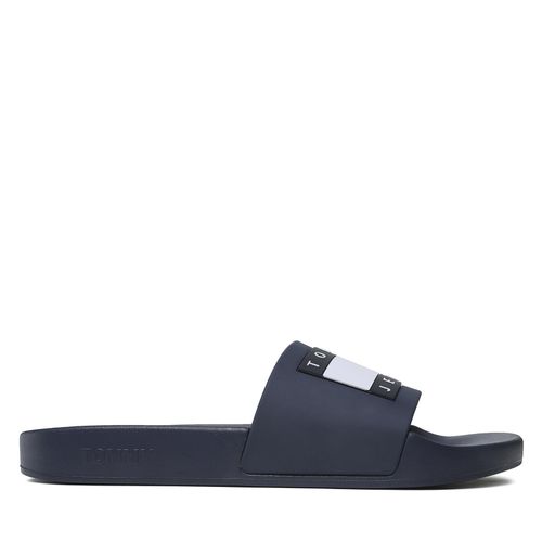 Mules / sandales de bain Tommy Jeans Pool Slide Ess EM0EM01191 Bleu marine - Chaussures.fr - Modalova