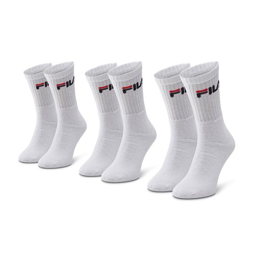 Lot de 3 paires de chaussettes hautes unisexe Fila F9505 Blanc - Chaussures.fr - Modalova