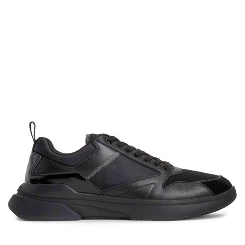 Sneakers Calvin Klein Low Top Lace Up Mix HM0HM01044 Triple Black 0GM - Chaussures.fr - Modalova