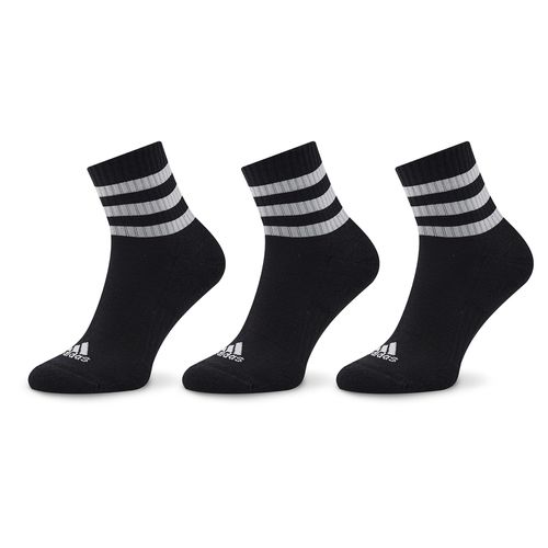 Chaussettes basses unisex adidas 3-Stripes Cushioned Sportswear Mid-Cut Socks 3 Pairs IC1317 Noir - Chaussures.fr - Modalova