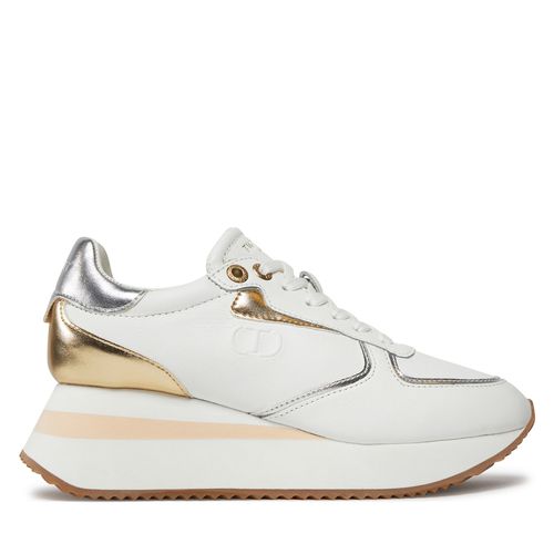 Sneakers TWINSET 241TCP080 Bianco Ottico/Gold/Silver 11339 - Chaussures.fr - Modalova