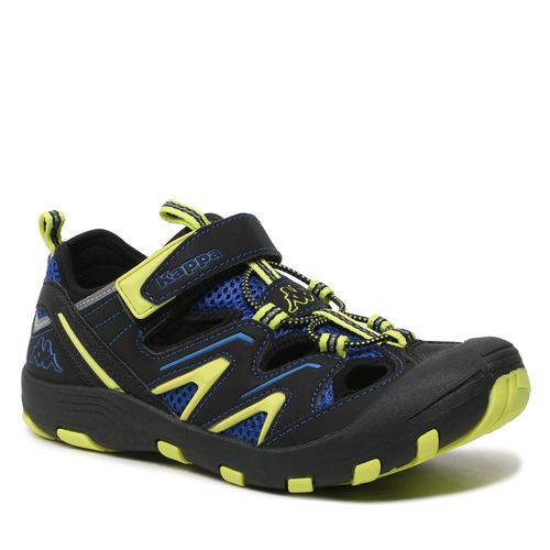 Sandales Kappa 260682T Black/Lime 1133 - Chaussures.fr - Modalova