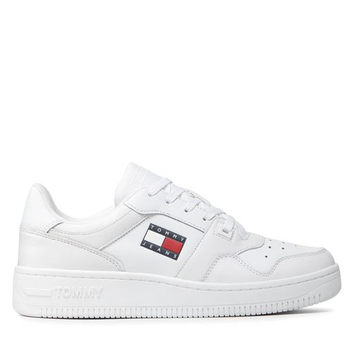 Sneakers Tommy Jeans Retro Basket EM0EM00955 White YBR - Chaussures.fr - Modalova