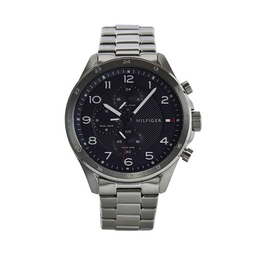 Montre Tommy Hilfiger Axel 1792007 Silver/Navy - Chaussures.fr - Modalova