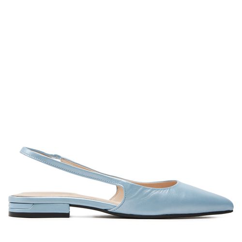 Sandales Calvin Klein Flat Slingback Pump Pearl HW0HW02120 Bleu - Chaussures.fr - Modalova