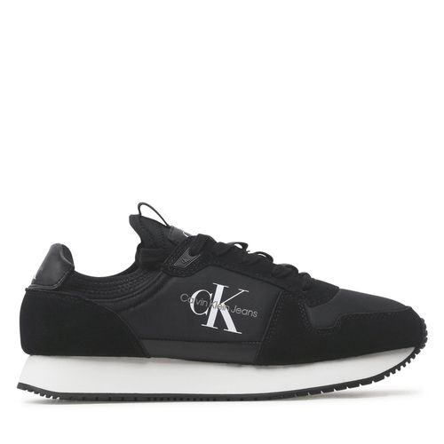 Sneakers Calvin Klein Jeans Runner Sock Laceup Ny-Lth YM0YM00553 Black 01H - Chaussures.fr - Modalova