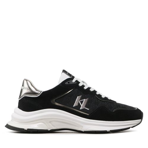 Sneakers KARL LAGERFELD KL53165 Black Lthr/Textile W/Silver - Chaussures.fr - Modalova