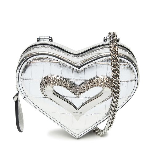 Porte-monnaie PINKO Heart Pills Holder . AI 24-25 PCPL 103835 A1W5 Argent - Chaussures.fr - Modalova