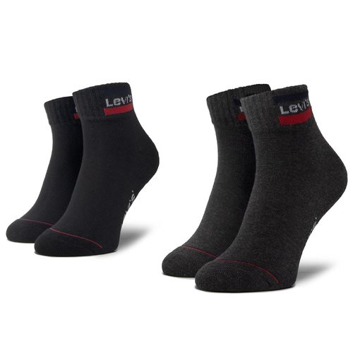 Lot de 2 paires de chaussettes basses unisexe Levi's® 37157-0148 Mid Grey/Black - Chaussures.fr - Modalova