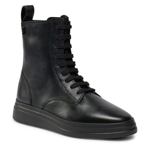 Bottines Tommy Hilfiger Sporty Leather Flat Boot FW0FW07799 Black BDS - Chaussures.fr - Modalova