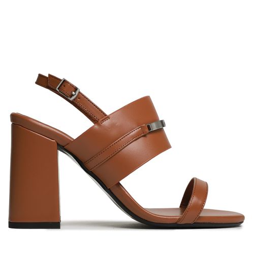 Sandales Calvin Klein Block Hl Sandal HW0HW01612 Cognac GP4 - Chaussures.fr - Modalova