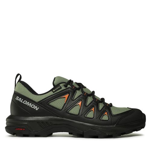 Chaussures de trekking Salomon X Braze GORE-TEX L47180600 Deep Lichen Green/Black/Marmalade - Chaussures.fr - Modalova
