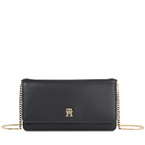 Sac à main Tommy Hilfiger Th Refined Chain Crossover AW0AW16109 Black BDS - Chaussures.fr - Modalova