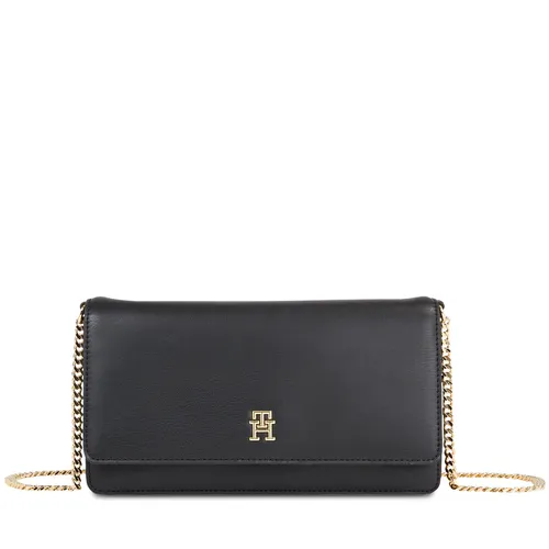 Sac à main Tommy Hilfiger Th Refined Chain Crossover AW0AW16109 Noir - Chaussures.fr - Modalova