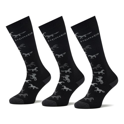 Chaussettes hautes unisex Horka Riding Socks 145450-0000-0203 H Black/Grey - Chaussures.fr - Modalova