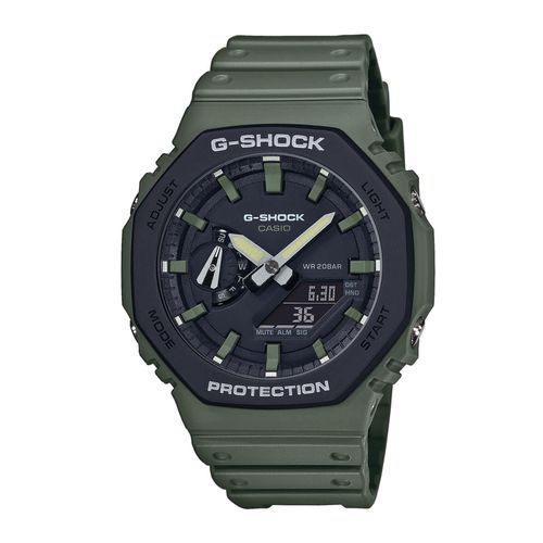Montre G-Shock GA-2110SU-3AER Green/Black - Chaussures.fr - Modalova