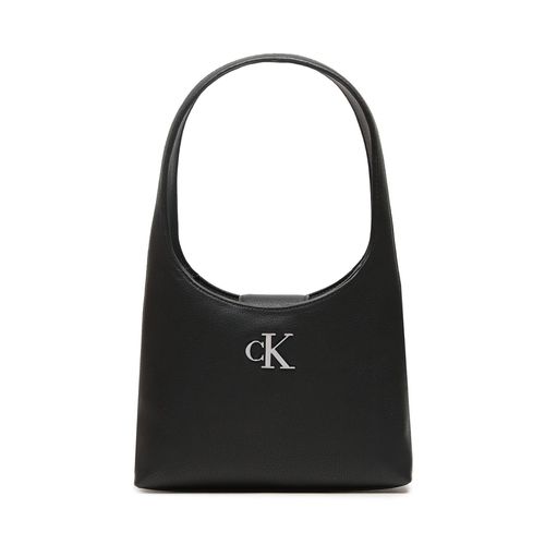 Sac à main Calvin Klein Jeans Minimal Monogram Shoulder Bag K60K610843 Noir - Chaussures.fr - Modalova
