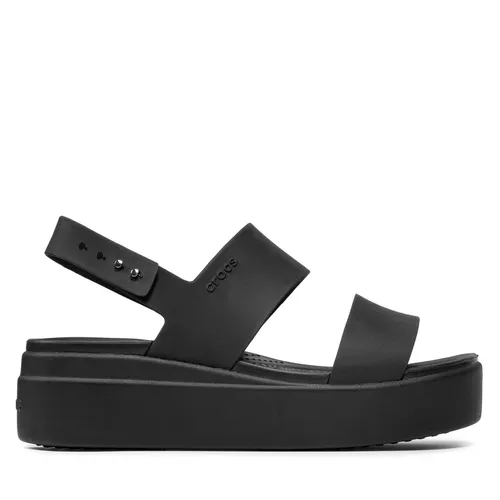 Sandales Crocs Brooklyn Low Wedge W 206453 Black/Black - Chaussures.fr - Modalova
