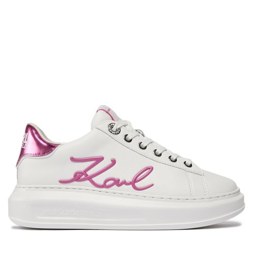 Sneakers KARL LAGERFELD KL62510A White Lthr w/Pink 01P - Chaussures.fr - Modalova