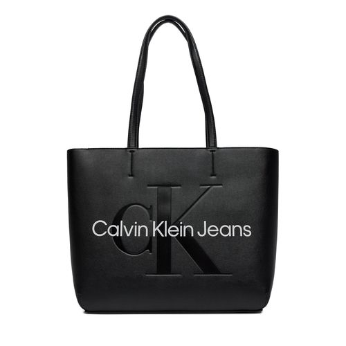 Sac à main Calvin Klein Jeans Sculpted Shopper29 Mono K60K610276 Noir - Chaussures.fr - Modalova