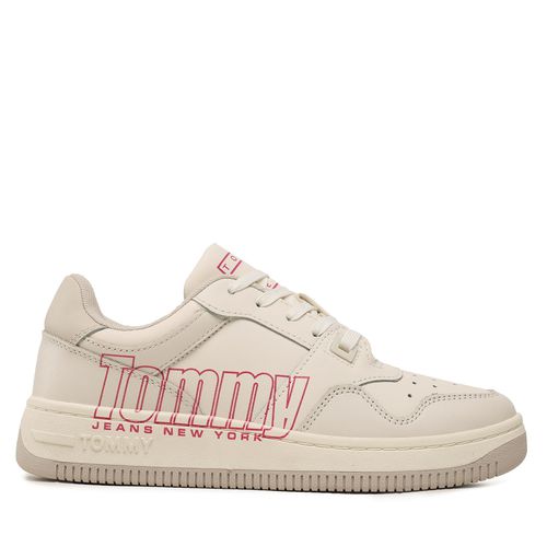 Sneakers Tommy Jeans Tjw Retro Basket Branding Lc EN0EN02264 Blanc - Chaussures.fr - Modalova