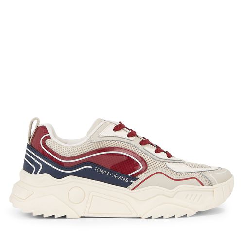 Sneakers Tommy Jeans Tjw Chunky Runner Monocolor Lc EN0EN02263 Rouge - Chaussures.fr - Modalova