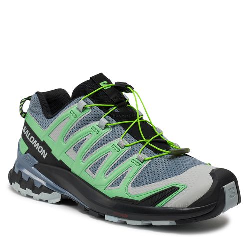 Sneakers Salomon Xa Pro 3D V9 L47271900 Flint Stone / Green Gecko / Black - Chaussures.fr - Modalova