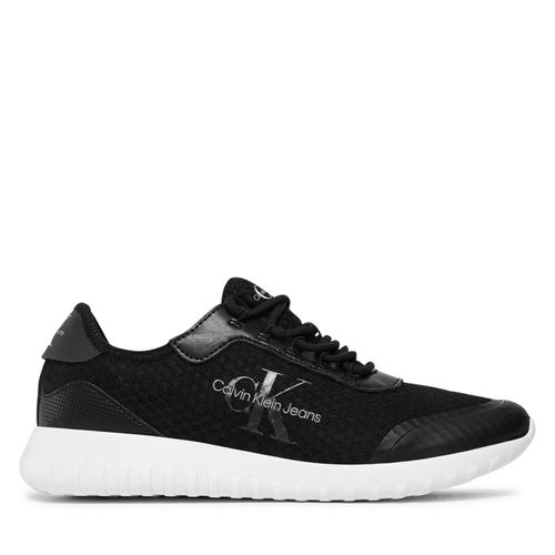 Sneakers Calvin Klein Jeans Eva Runner Monologo YM0YM00584 Black BDS - Chaussures.fr - Modalova