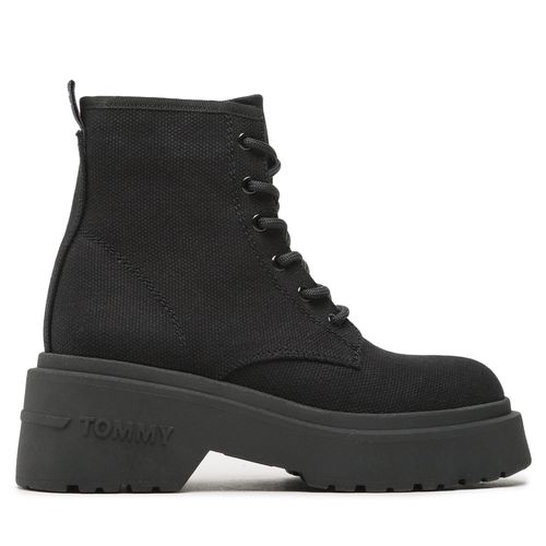 Bottes de randonnée Tommy Jeans Lace Up Festiv Boots EN0EN02133 Black 0GJ - Chaussures.fr - Modalova
