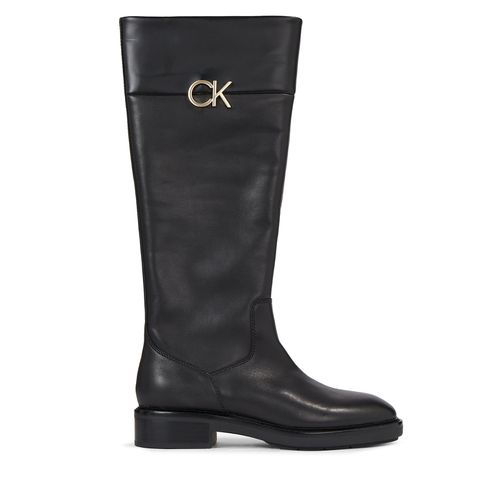 Bottes Calvin Klein Rubber Sole Knee Boot W/Hw HW0HW01689 Ck Black BEH - Chaussures.fr - Modalova