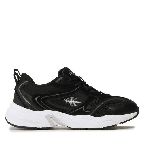 Sneakers Calvin Klein Jeans Retro Tennis Oversized Mesh YM0YM00636 Black/Overcast Grey 0GL - Chaussures.fr - Modalova