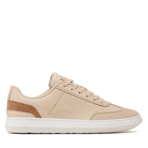 Sneakers Tommy Hilfiger Corporate Seasonal Cup Leather FM0FM04491 Tuscan Beige AF6 - Chaussures.fr - Modalova
