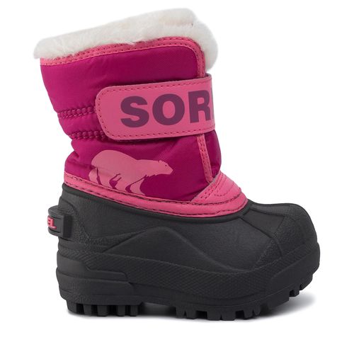 Bottes de neige Sorel Toodler Snow Commander NV1960 Rose - Chaussures.fr - Modalova