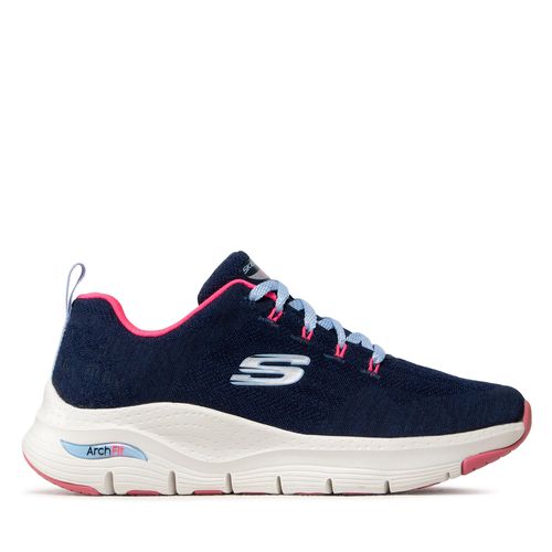 Chaussures Skechers Comfy Wave 149414/NVHP Navy/Hot Pink - Chaussures.fr - Modalova