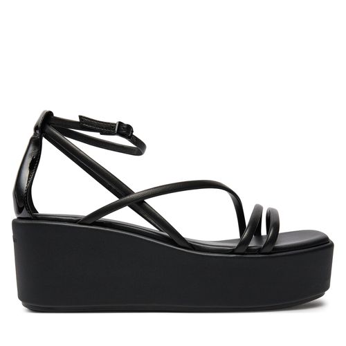 Sandales Calvin Klein Wedge Sandal 30 Lth HW0HW01949 Black BEH - Chaussures.fr - Modalova