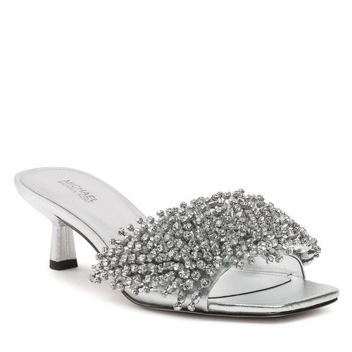 Mules / sandales de bain MICHAEL Michael Kors Amal Kitten Sandal 40S3AMMS1M Silver - Chaussures.fr - Modalova