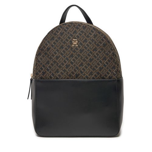 Sac à dos Tommy Hilfiger Th Jacquard Backpack AW0AW17074 Noir - Chaussures.fr - Modalova