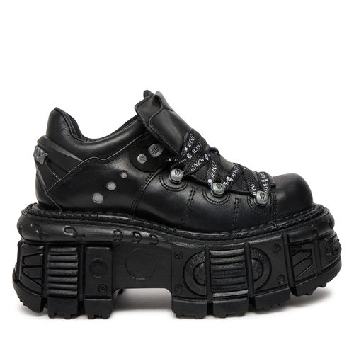 Chaussures Rangers NEW ROCK M-TANK120NSHLACE-S1 Noir - Chaussures.fr - Modalova