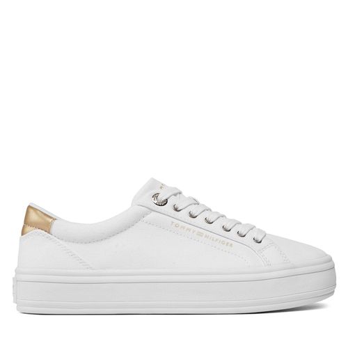 Sneakers Tommy Hilfiger Essential Vulc Canvas Sneaker FW0FW07682 White YBS - Chaussures.fr - Modalova