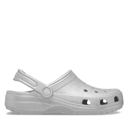 Mules / sandales de bain Crocs Classic Glitter Clog 205942 Argent - Chaussures.fr - Modalova