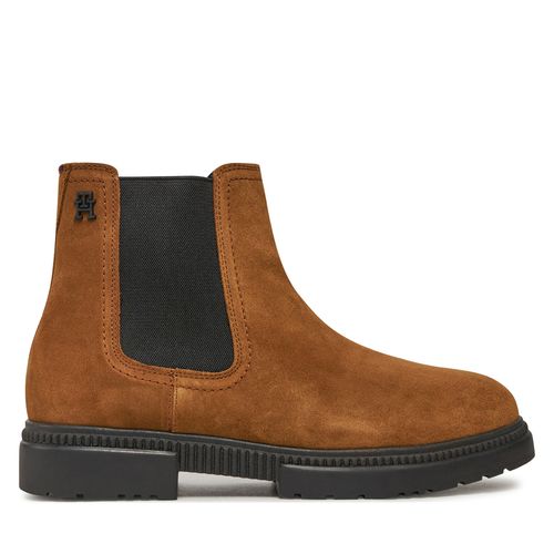 Bottines Chelsea Tommy Hilfiger Casual Cleated Suede Chelsea FM0FM05037 Coconut Grove GVQ - Chaussures.fr - Modalova