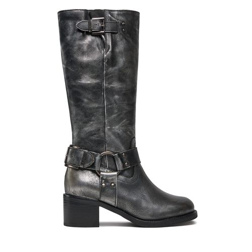 Bottes Bronx High boots 14291-M Gunmetal/Black 1812 - Chaussures.fr - Modalova