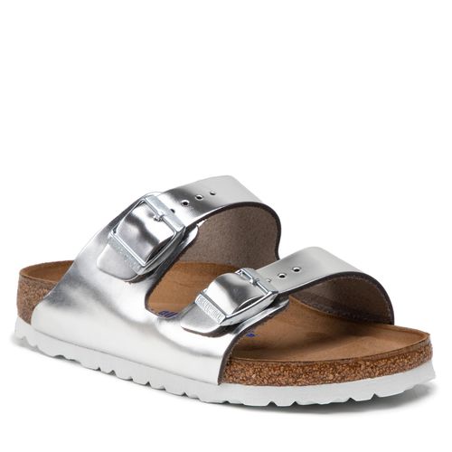 Mules / sandales de bain Birkenstock Arizona 1005961 Silver - Chaussures.fr - Modalova