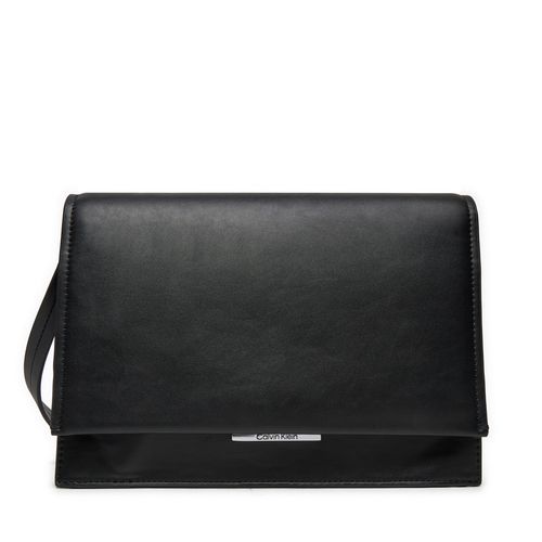 Sac à main Calvin Klein Ck Linear Shoulder Bag K60K612158 Noir - Chaussures.fr - Modalova