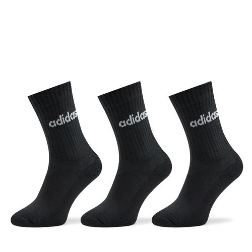 Chaussettes hautes unisex adidas Linear Crew Cushioned Socks 3 Pairs IC1301 Noir - Chaussures.fr - Modalova