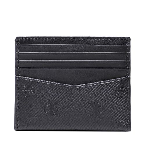 Étui cartes de crédit Calvin Klein Jeans Monogram Soft Cardcase 10Cc Aop K50K510434 Noir - Chaussures.fr - Modalova